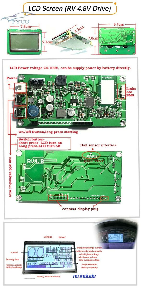 Smart 10S to 24S Bluetooth Ant BMS Lifepo4 Li-ion Lipo Battery Protection Board
