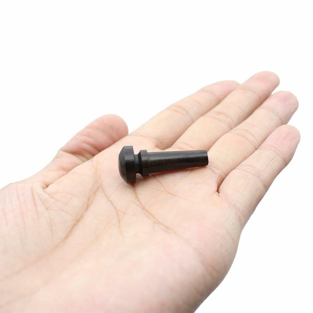 10 Pieces Ebony Violin Tail  Fasten 3/4 4/4 Size Violin  Pin