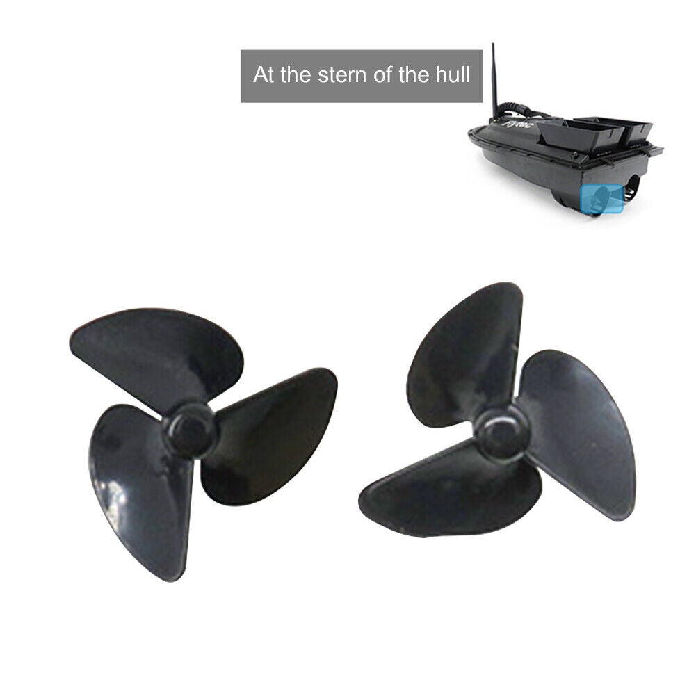 2pcs 3-Blade Nesting Bait Boat Propeller RC Boat Underwater Thruster Paddle