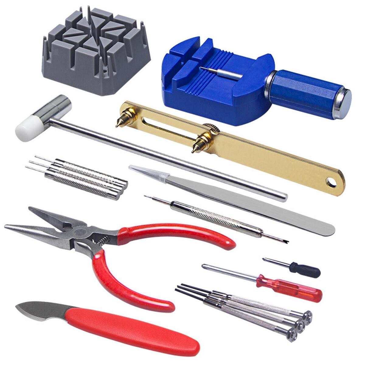 16x Watch Repair Kit with Carrying Bag Durable Home Use