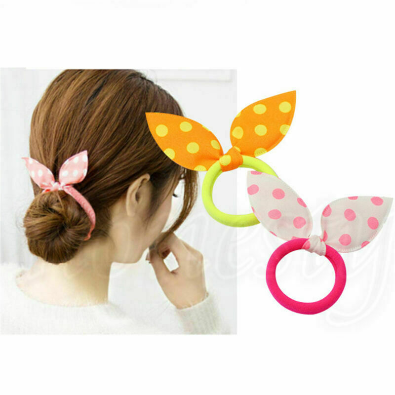 12Pcs Fashion Korean Girls Bunny Ear Headband Rabbit Ear Hair Band Bow Tie