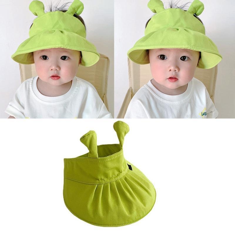 1-3YSummer Baby Bucket Hat Toddler Visor Hat Sun Hat Kid Wide Brim Sunscreen Cap