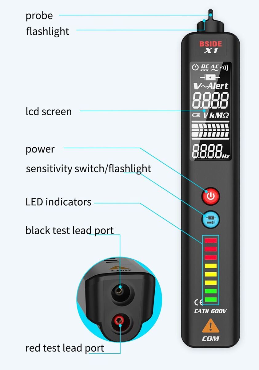 pencil Digital Multimeter Profesional Smart Meter Voltage Detector Multimeter
