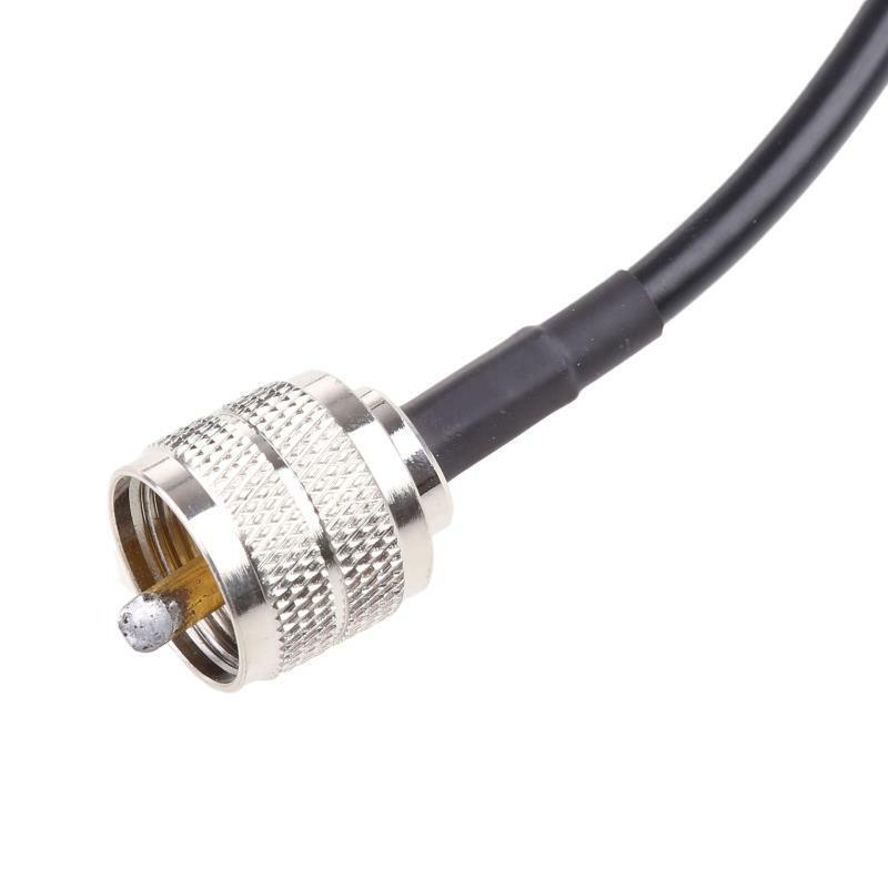 BNC Male to PL259 Male Coax Connector RF Jumper Pigtails Wire Terminal Straight