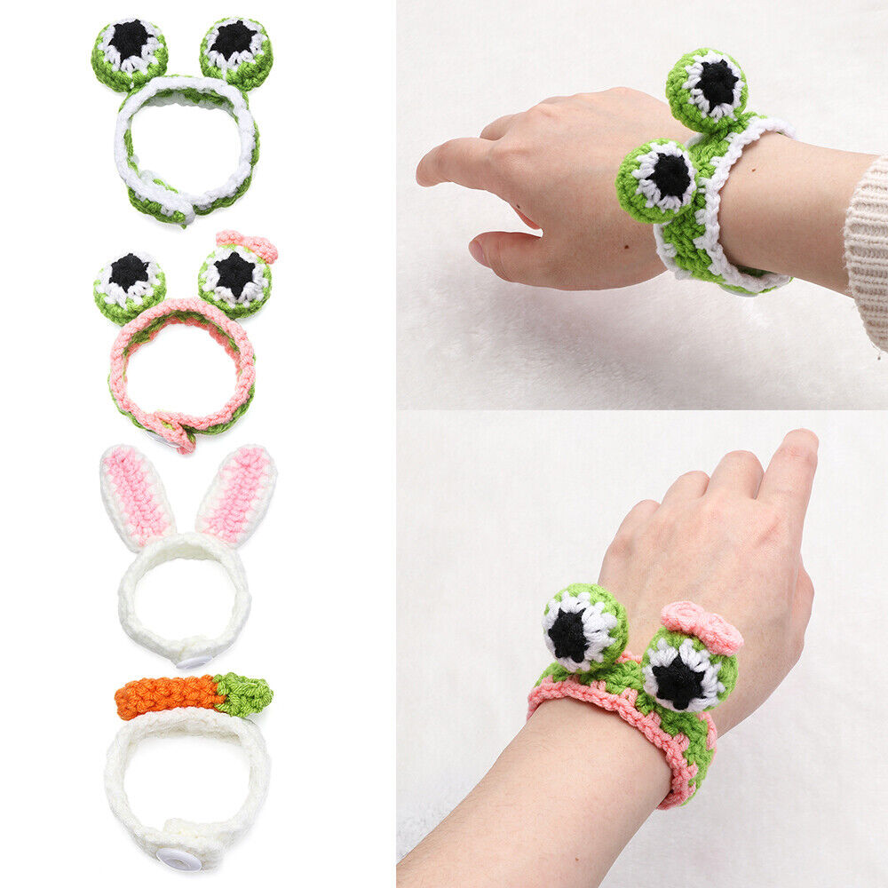 Creative Jewelry Child Rabbit Ear Cute Animal Woven Bracelet Frog Wool Knitting