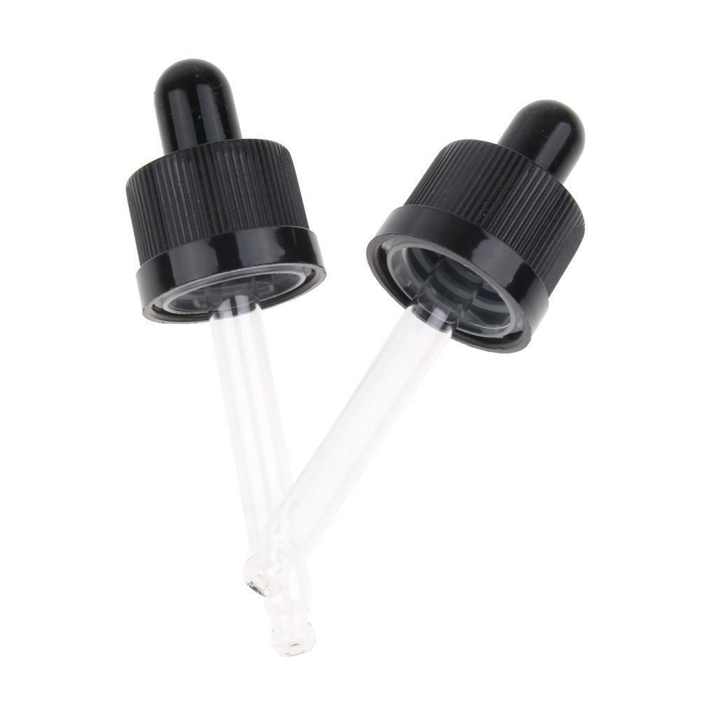 Plastic Glass Liquid Dropper Pipette Caps for 15ml Essential Oils Bottles