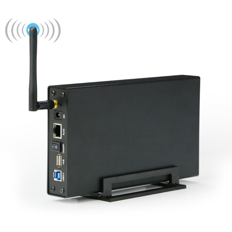Blueendless 3.5'' Hard Disk Enclosure Box Home Wifi Router Smart NAS WiFi Net