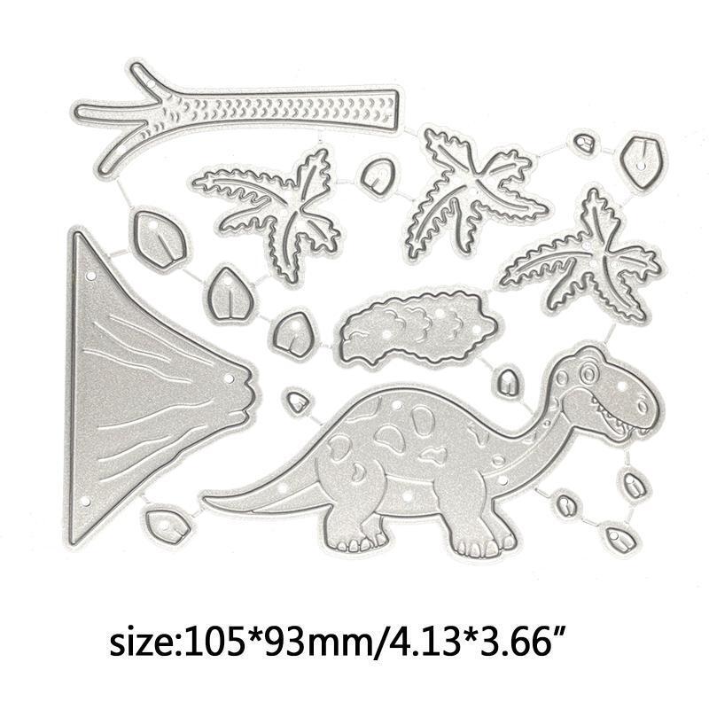 Jungle Dinosaur Cutting Dies Carbon Steel Embossing Die Cuts for DIY Card Making