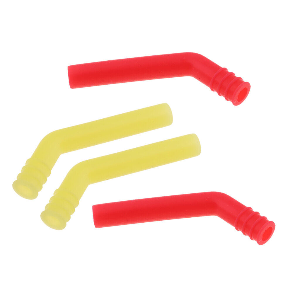 4Pieces RC Exhaust  Muffler Extension Tube Silicone Rubber /8 1/10