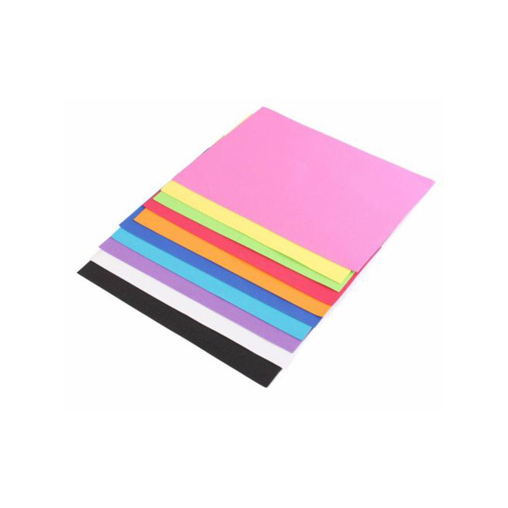 10x Foam Multicolour Sheets A4 Children's crafts KIDS Funky Foam Sponge EVA