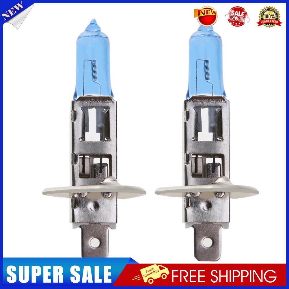 2pcs H1 12V 100W Blue Halogen Xenon Light Bulbs for Car Headlamp Headlight