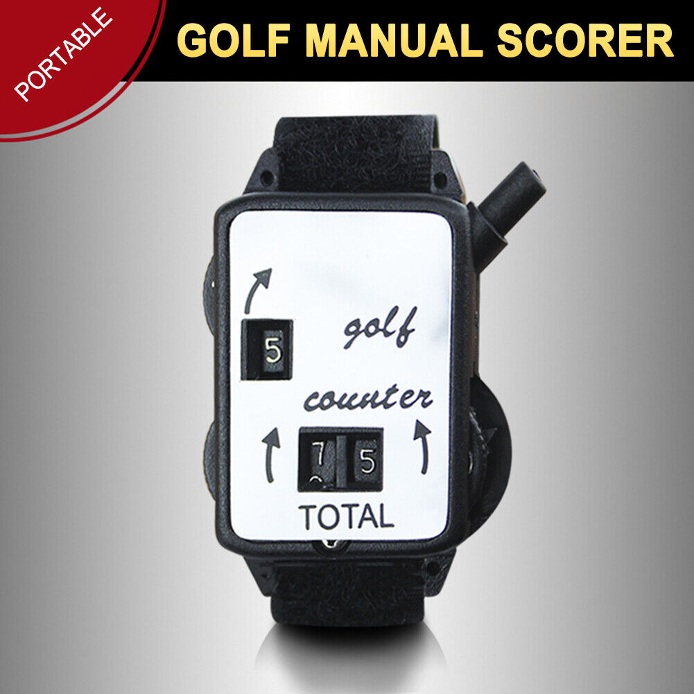 Manual Counting Outdoor Golf Club Stroke Score Counter with Wristband Band