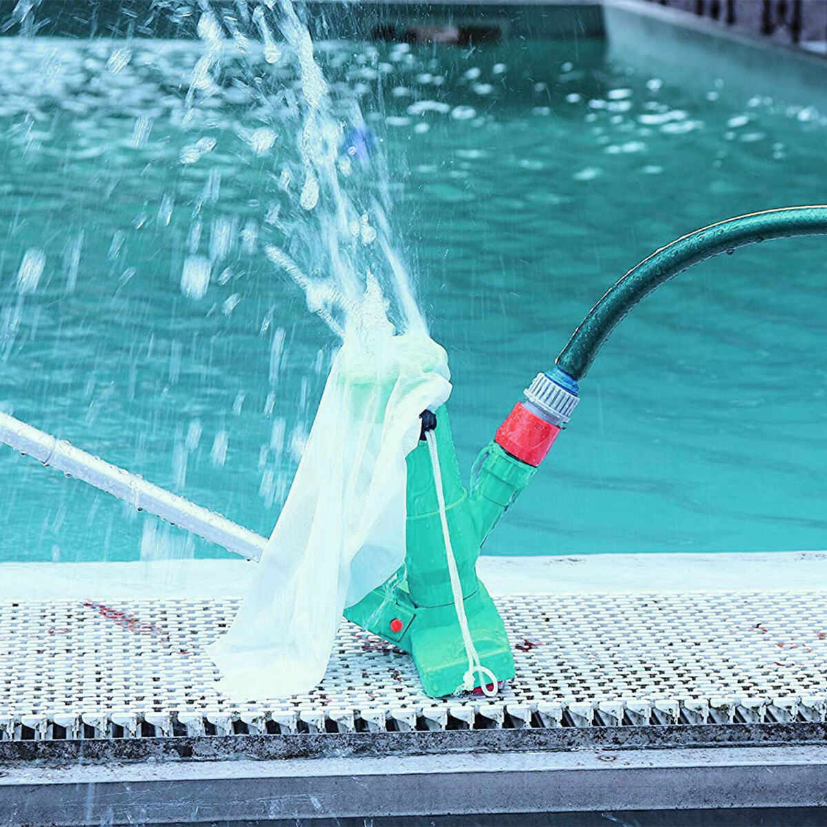 Pool Vacuum Jet Cleaner 4 Section Pole Portable for Above Ground Pond