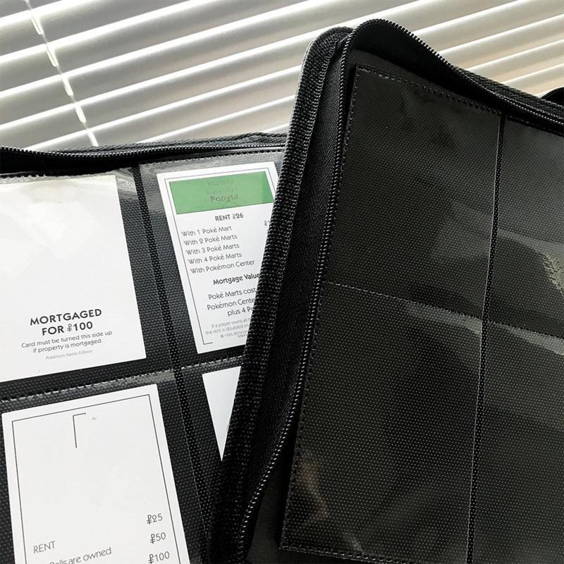 160 Pocket Collection Album Holder Double Sided Card Sleeve Carry Card Organizer