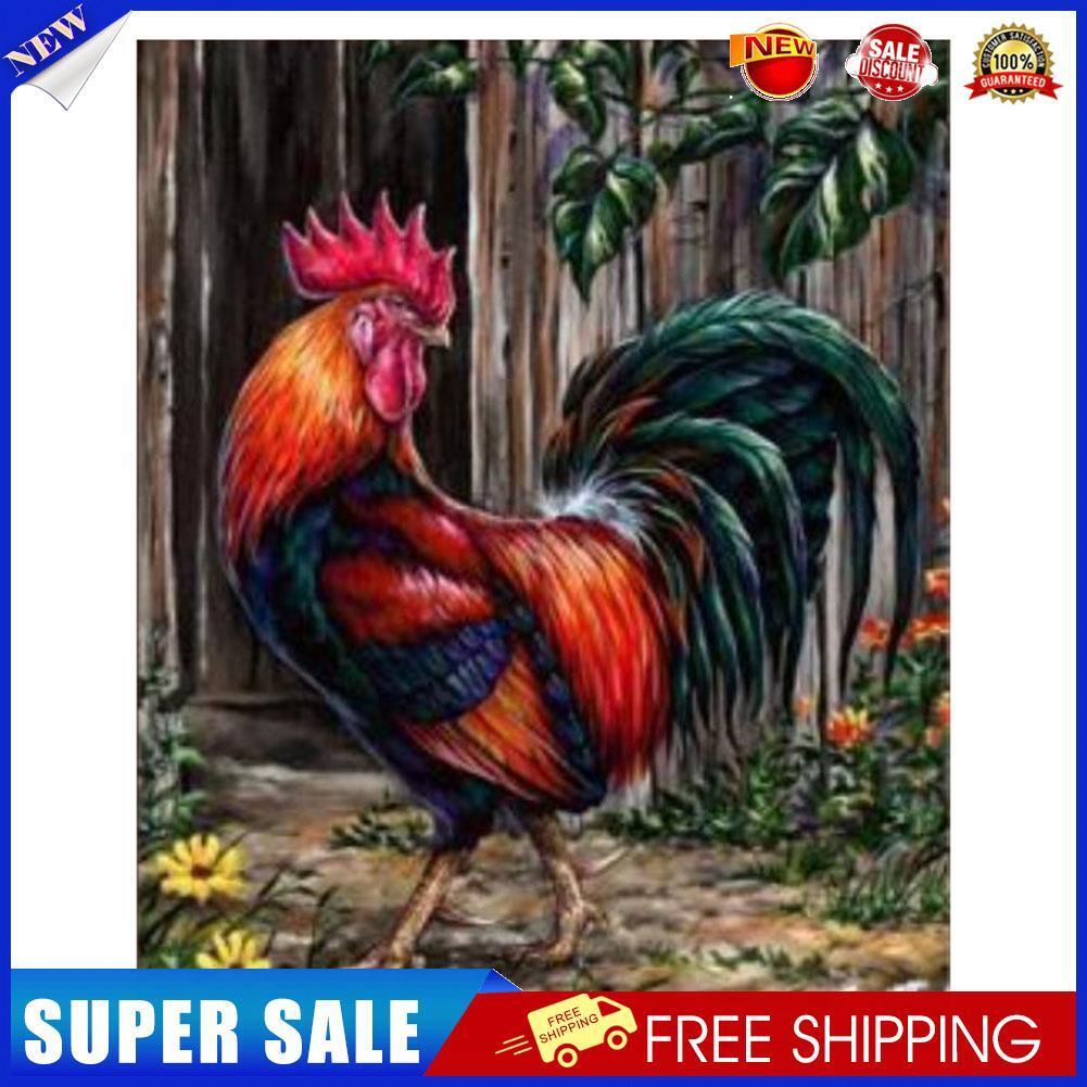 Rooster 5D Diamond Embroidery Painting Cross Stitch DIY Craft Home Decor