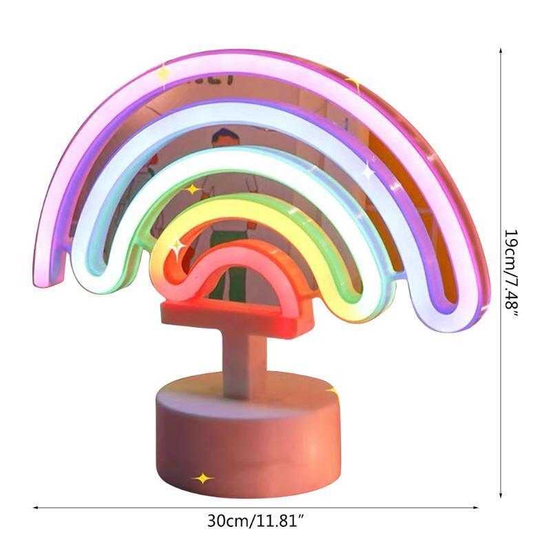 Neon Signs Rainbow Shaped LED Neon Light Night Light Neon Night Sign Hanging Art