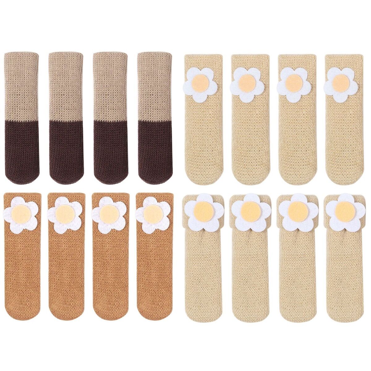 Knitted Chair Socks Furniture Feet Cover Chair Leg Caps Furniture Socks Pads