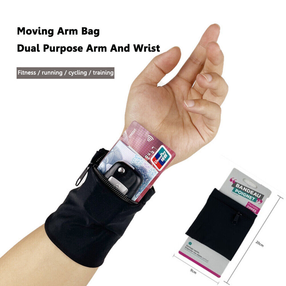 Running Arm Bags Cycling Pocket Fitness Wrist Wrap Sport Strap Band Wallets