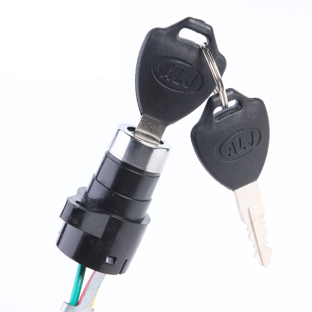 Electric Bicycle Ignition Switch Key Power Lock for Electric Scooter (S)