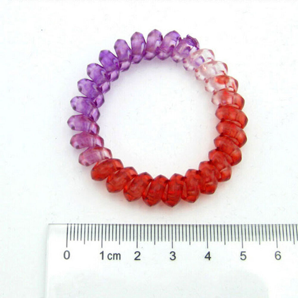 Elastic Fashion Girls Gradient Rubber Telephone Wire Hairbands Ponytail Holders
