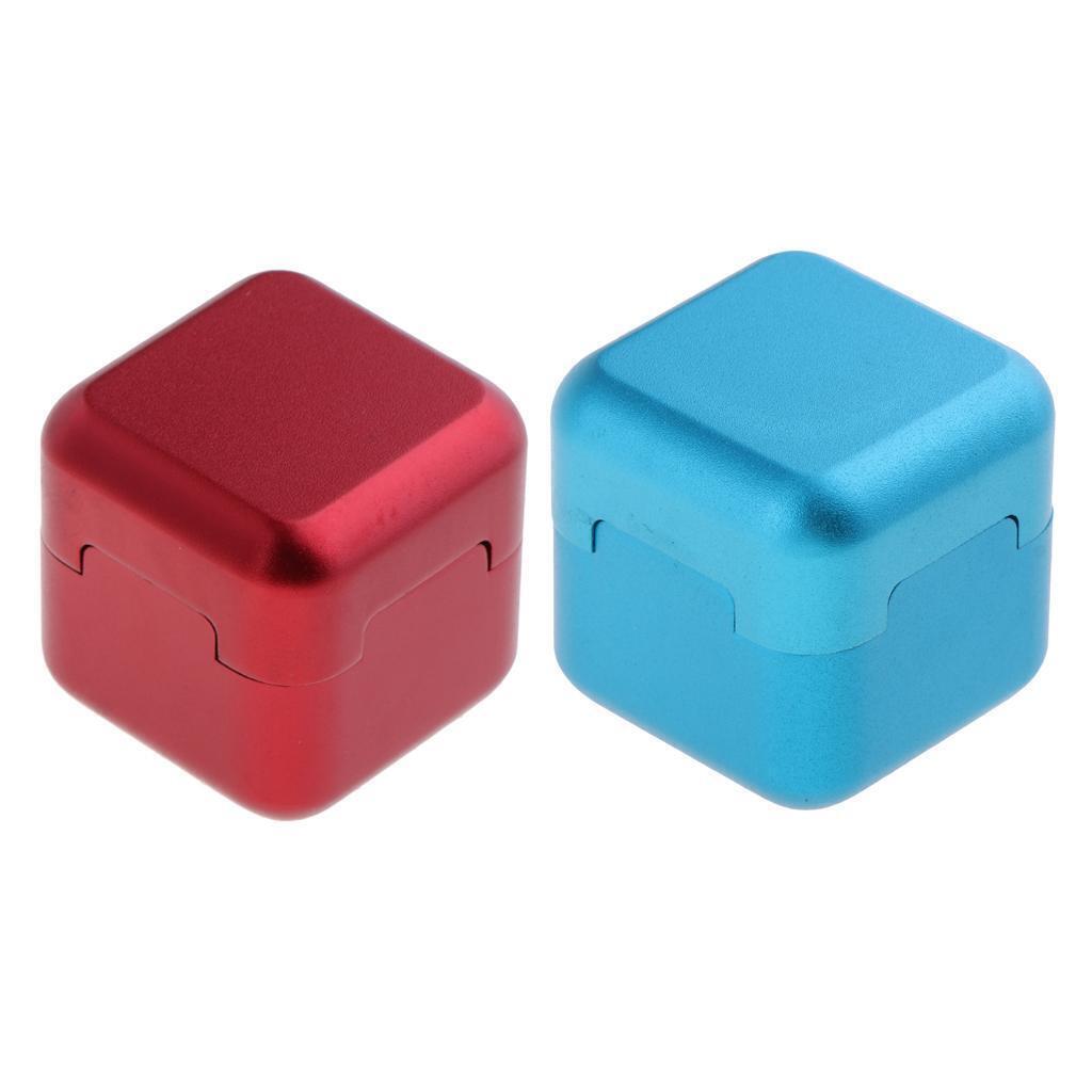 2 X Billiard Chalk Holder Aluminum Billiard Stick Case