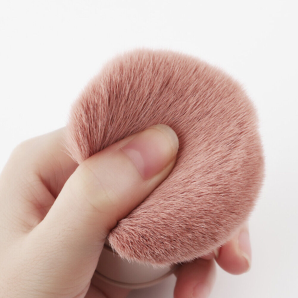1pcs Makeup Brushes Retractable Powder Foundation Face Loose Brush (Pink)