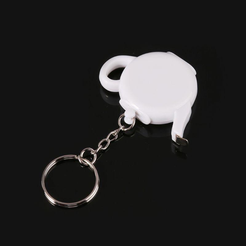 Creative Mini Steel Tape Measure Portable Keychain Ruler Sewing Decoration Gift