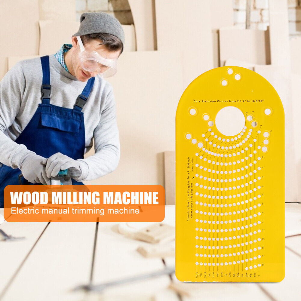 Electric Hand Trimmer Wood Router Woodworking Milling Circle Cutting Jig