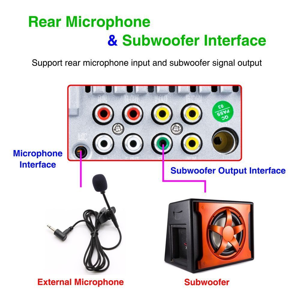 Phone Link Car Stereo Radio Bluetooth Car MP5 Player In-dash Audio Head Unit