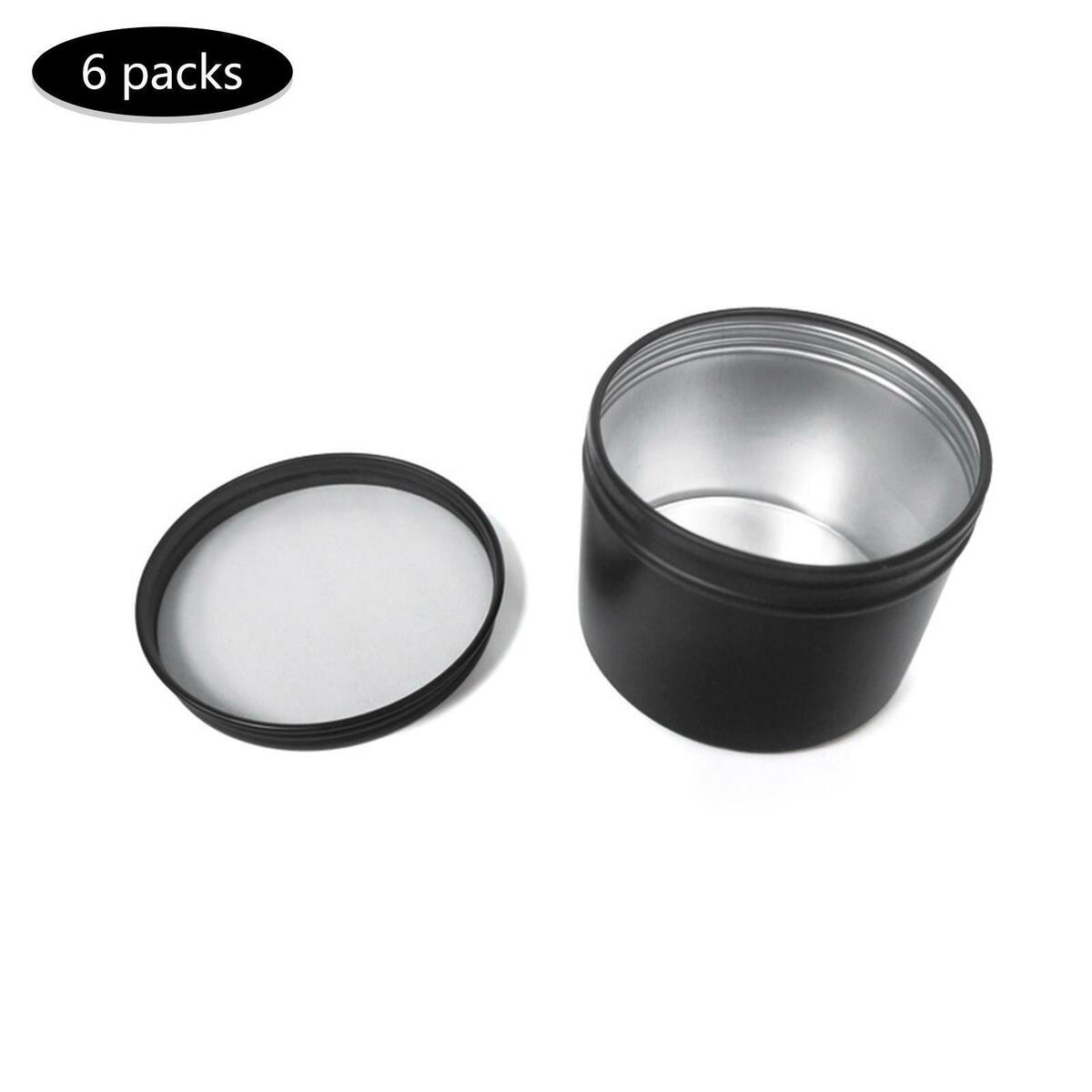 6x Aluminum  150ml Round  Wear Resistant for Cosmetics Travel