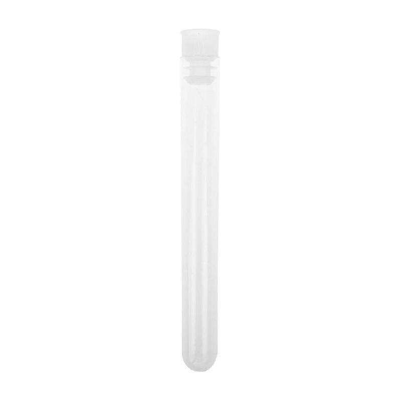 50 Pieces Clear Plastic Test Tubes 12 by 100 mm with Push Caps