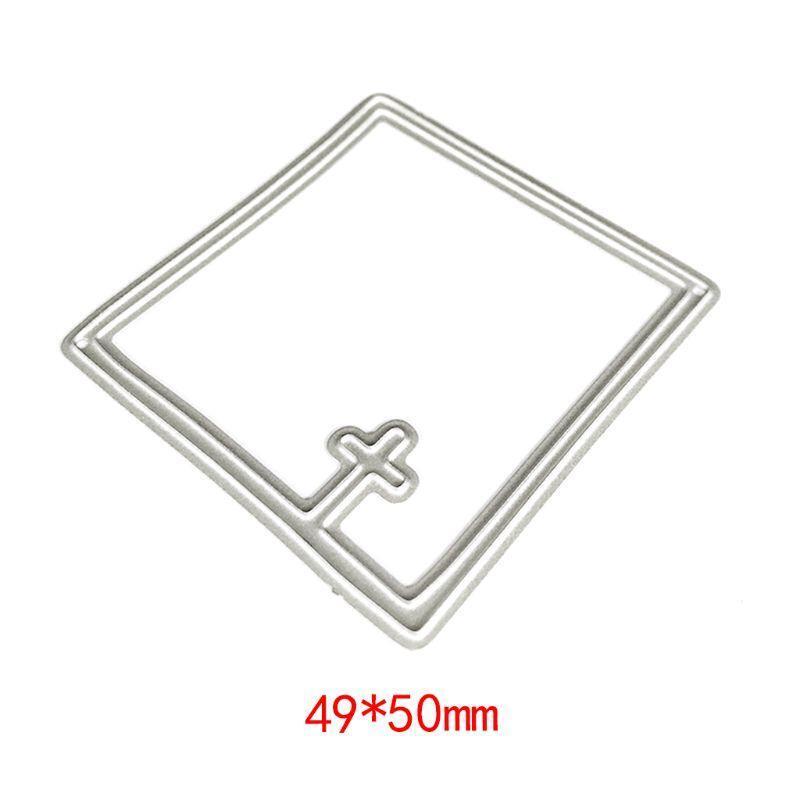 Cross Frame Metal Cutting Dies Stencil DIY Scrapbooking Album Stamp Paper Card