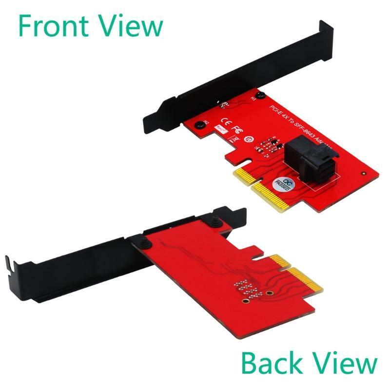 SFF 8643 to PCIe 4X Adapter Module 2.5 Inch U.2 PCIe-NVMe 36-Pin SSD Converter