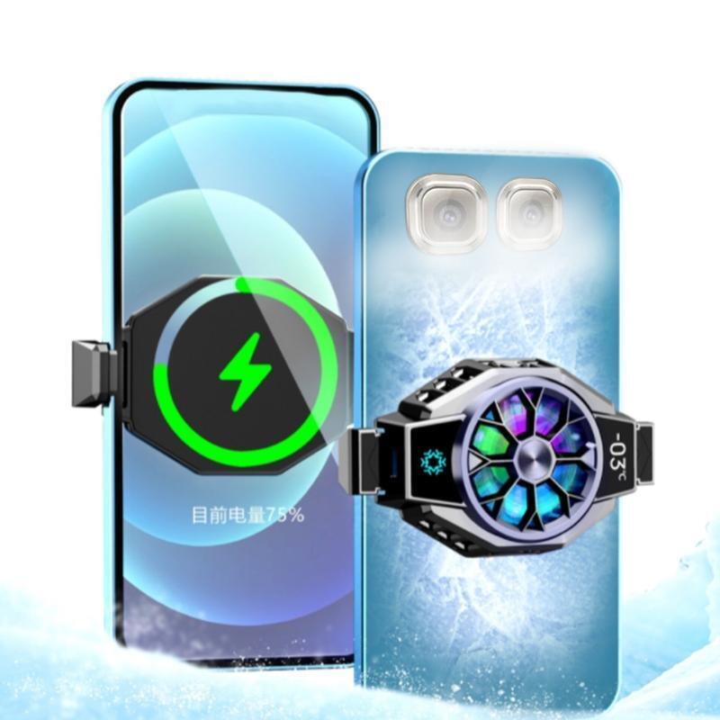 Portable Cooling Fan Color with LED Temperature Display Screen for Mobile Phone