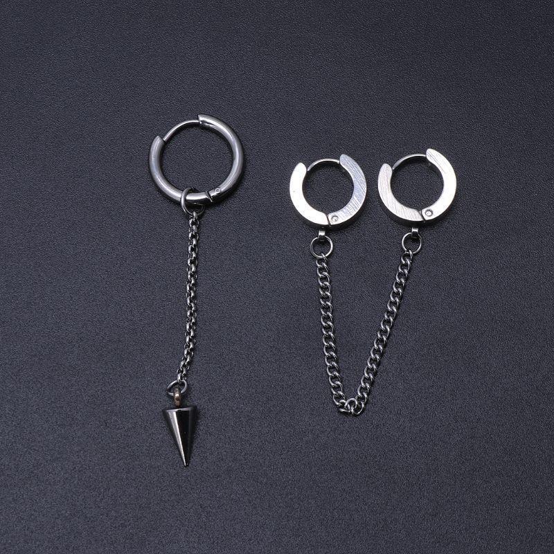 KPOP Korean Idols Earrings Long Tassel Earrings Nice Asymmetric Pendant Earrings