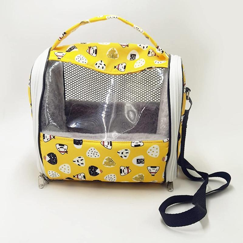Bird Travel Carrier Portable Shoulder Bag Plush Lining Parrot Outing ?Case