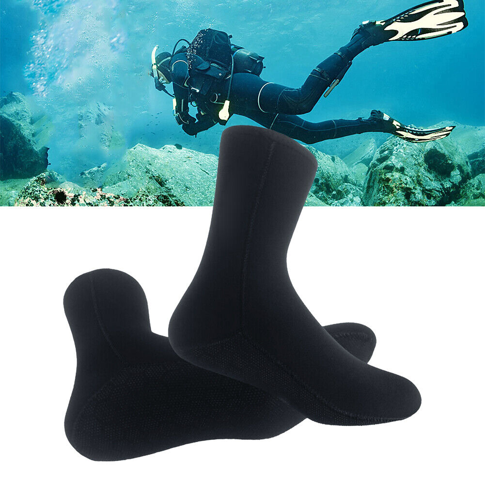 5mm Neoprene Diving Socks Women Men Non-slip Snorkeling Surfing Socks (XL)