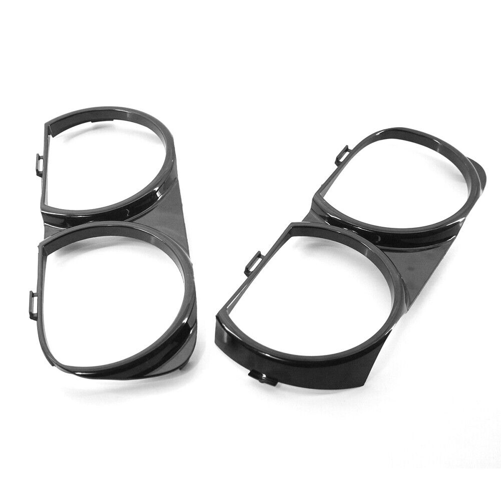 2pcs Front Headlight Lamp Bezel Trim Car Accessories for Dodge Challenger