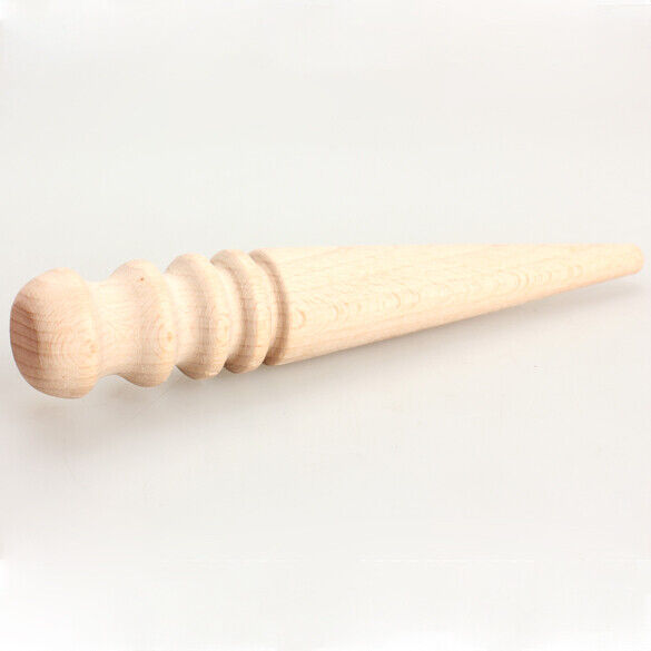 Leathercraft Round Wood Edge Slicker Multi-Size Burnisher for Leather