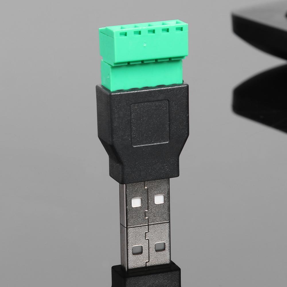 USB2.0 Male to 5pin Screw Terminal Connector Apdater with Shield Connector