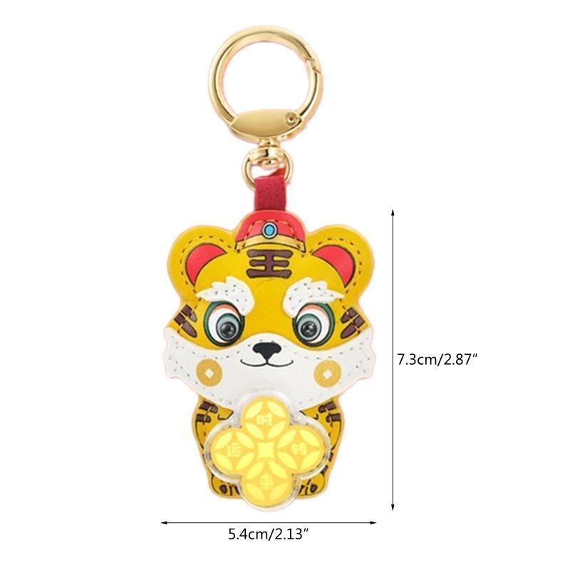 Creative Tiger Car Keychain Pendant Tiger Year Creative Gift Exquisite Cute