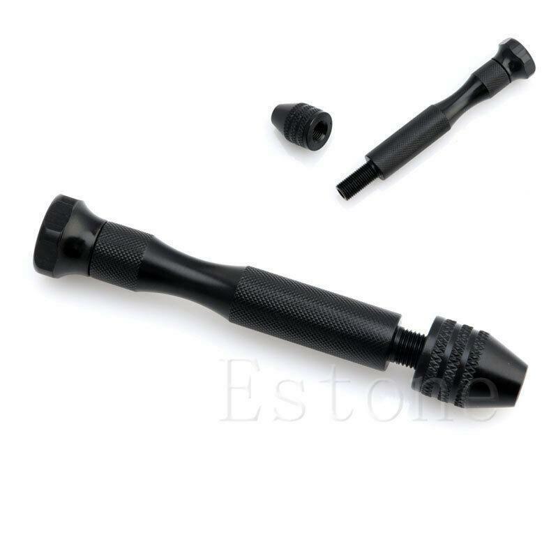 0.3-3.2mm Mini Manual Aluminum Hand Drill Chuck Twsit Micro Drill Bit Tool