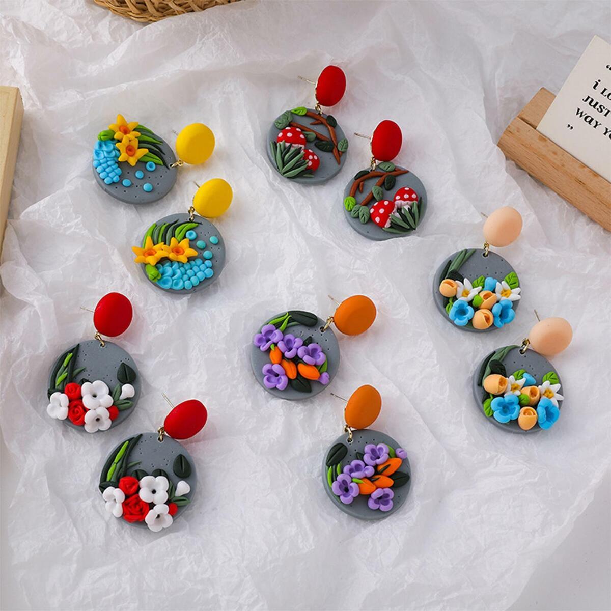 126x Polymer Clay Shape Cutter Set Geometry Circle Accessories for DIY