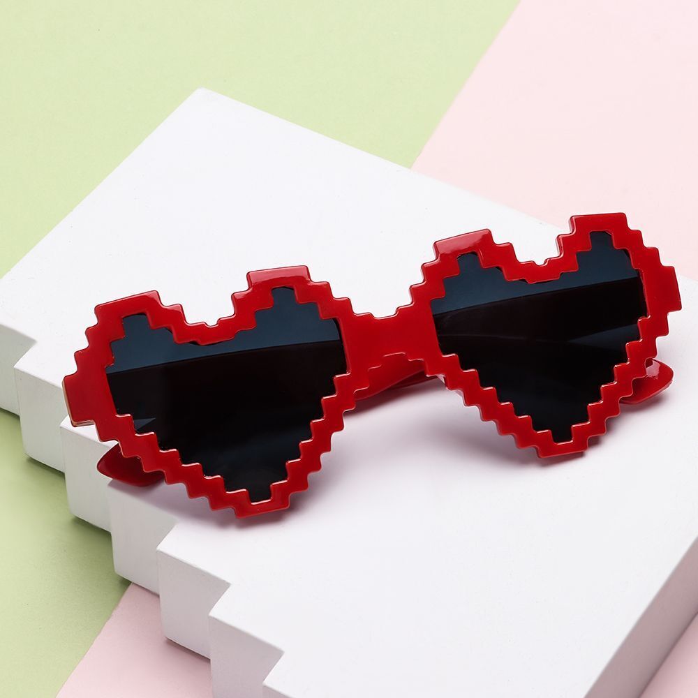 Eyewear Heart Sunglasses Heart Glasses Thug Life Sunglasses Mosaic Sunglasses