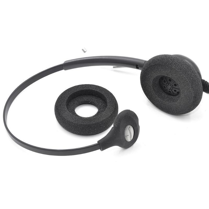Breathable Replacement Earpads Cushion Round Cover for Plantronics H251/H251N