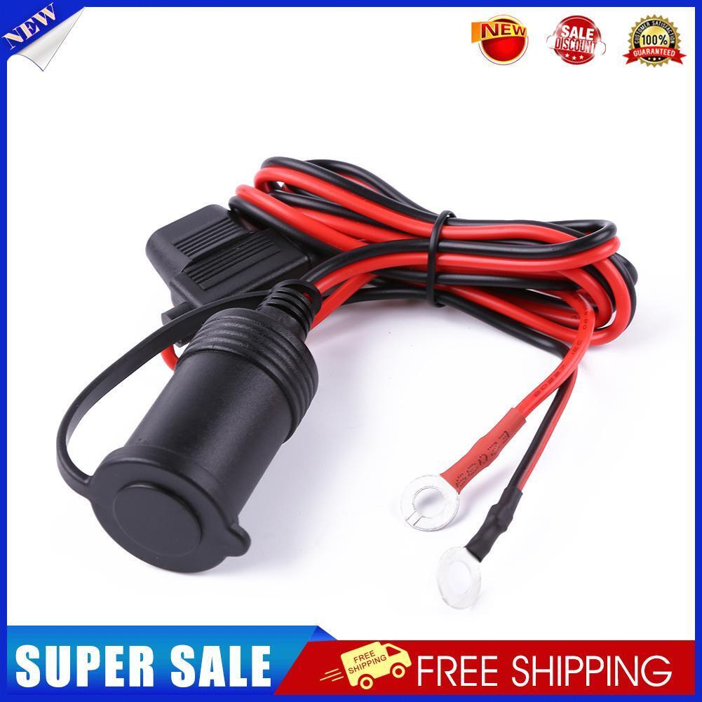 12-24V Car Motorcycle Truck Cigarette Lighter Socket with 10A Fuse+Cable