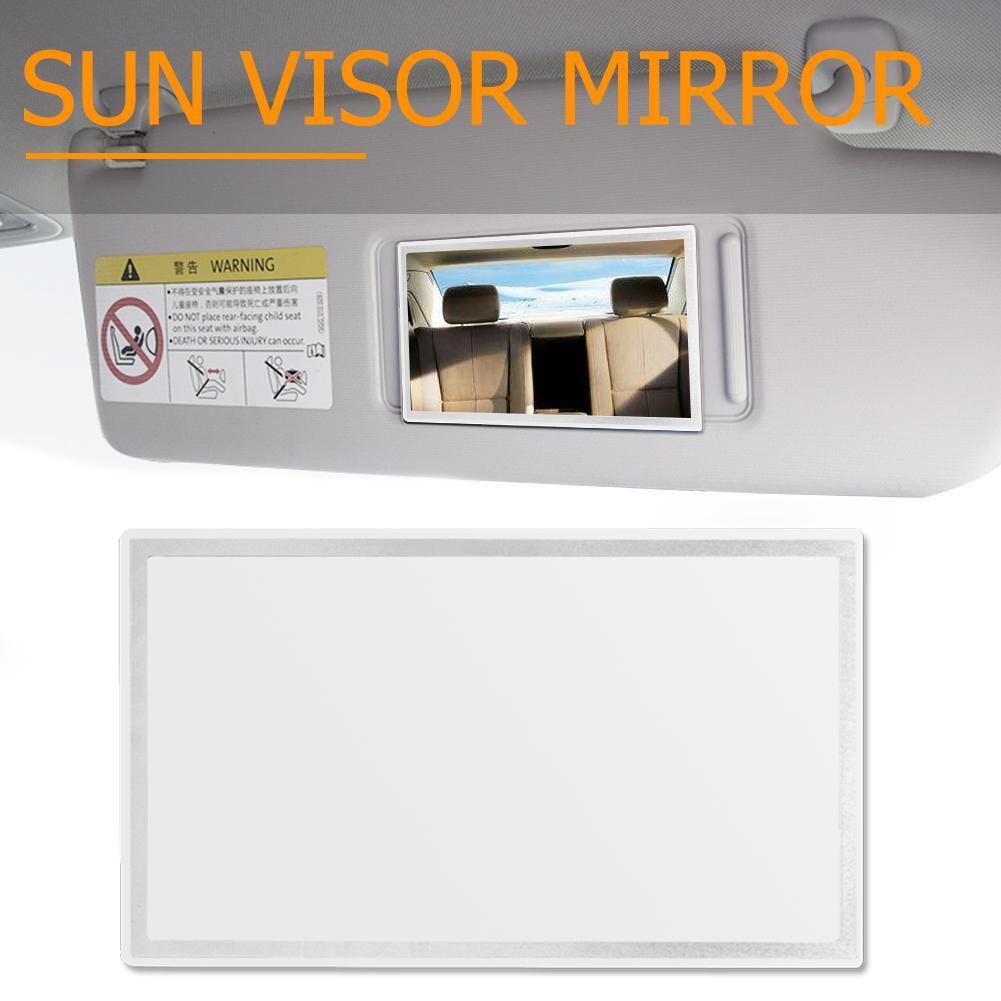 Stainless Steel Cosmetic Mirror Car Sun Visor Makeup Mirror (150x80mm)
