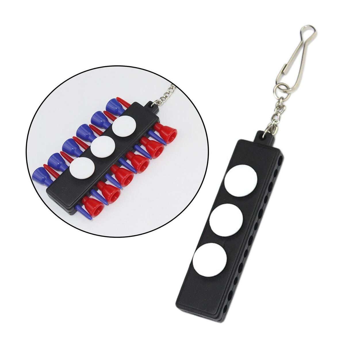 Golf Tee Holder Carrier Keychain Training PVC Portable Women Men