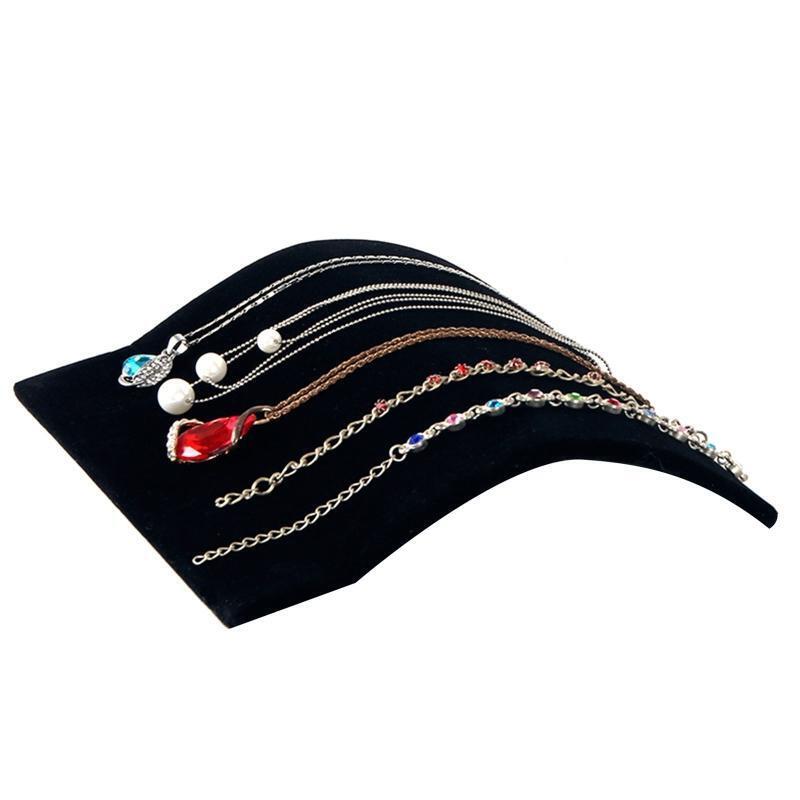Black Velvet Necklace Bracelet Storage Display Rack Creative Women Pendant Tool