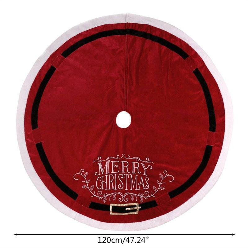 Merry Christmas Tree Skirt 48inch Large Size Home Festival Party Decoration Gift